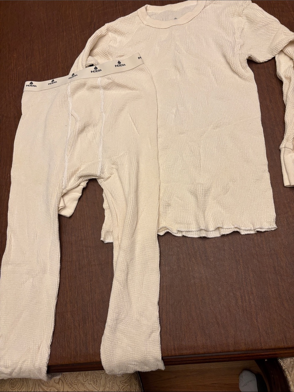 Men's Cream Thermal Pajama Set - NODAR